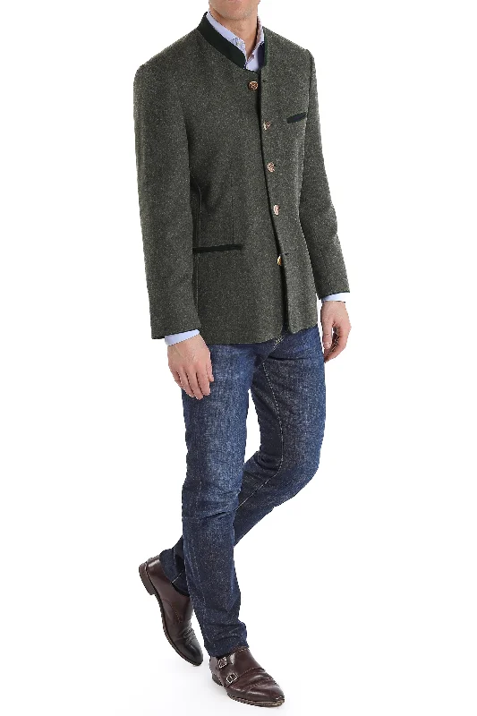Special offer: Save on everyday clothing essentials – Shop now! Bavarian jacket from melange-loden in ivy-green Special offer: Save on everyday clothing essentials – Shop now! Bavarian jacket from melange-loden in ivy-green