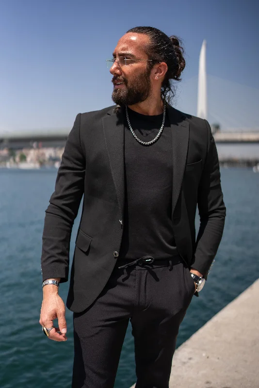 Fresh clothing styles are here – Shop now for exclusive discounts! Brabion Massimo Black Slim Fit Notch Lapel Blazer Fresh clothing styles are here – Shop now for exclusive discounts! Brabion Massimo Black Slim Fit Notch Lapel Blazer