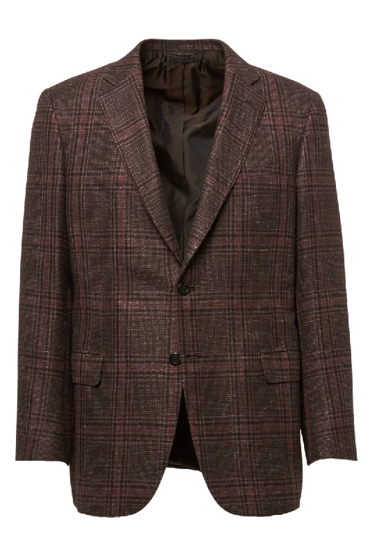 Huge savings on popular clothing styles –  Brown Plaid Sport Jacket