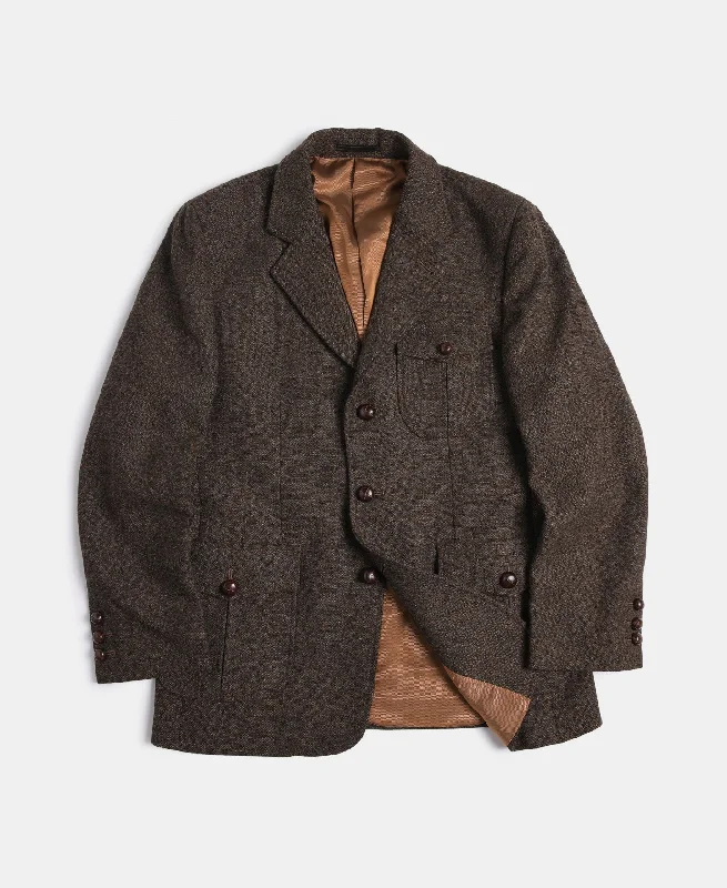 Shop the best in men’s fashion for less – limited-time sale!  Half Norfolk Brown Tweed Jacket