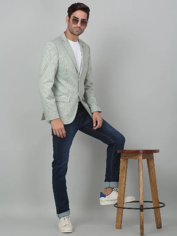 Get ready for your next season with amazing savings on all clothing.  Cantabil Men Green Checkered Notch Lapel Casual Blazer