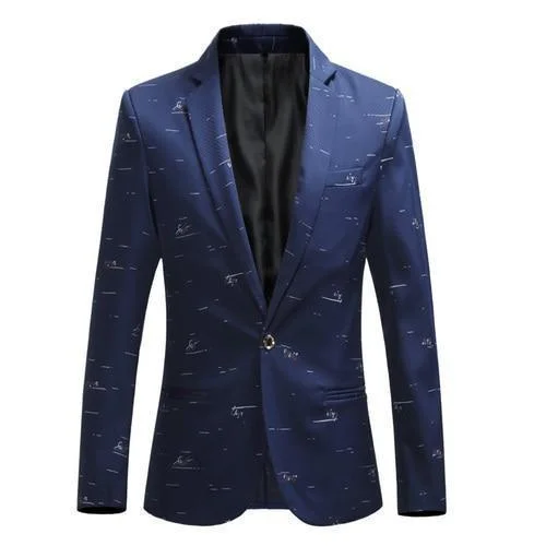 Shop stylish clothing for less – Great deals this week only.  Men Blazer - Casual Blazer With White Prints