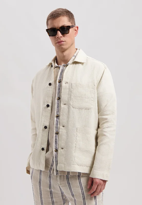 Enjoy exclusive discounts.  Crisp Chore Jacket: Off White