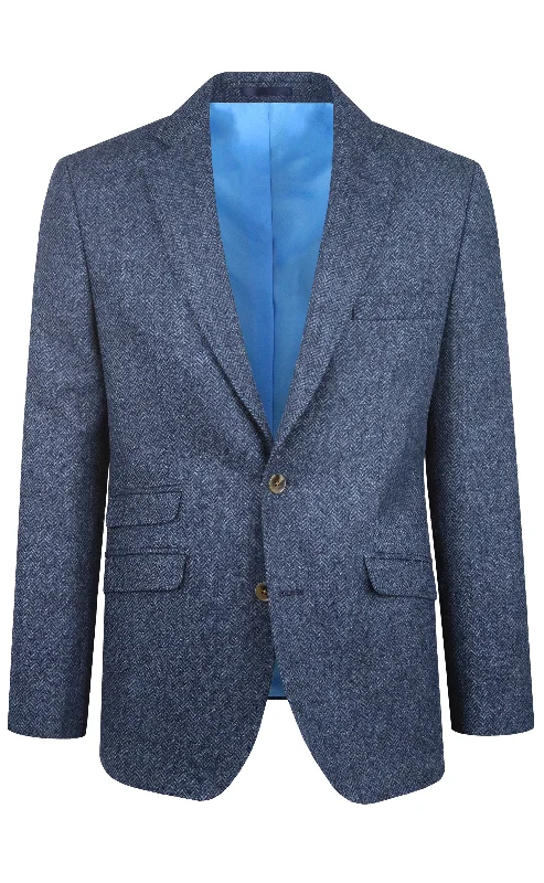 Huge deals on men’s clothing – Limited-time only!  Torre Blue Herringbone Jacket Milan 320
