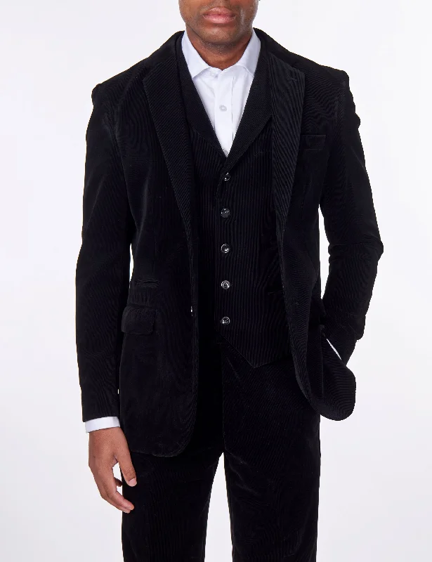 Shop stylish clothing for less – Great deals this week only.  CORDUORY BLACK TAILORED FIT JACKET