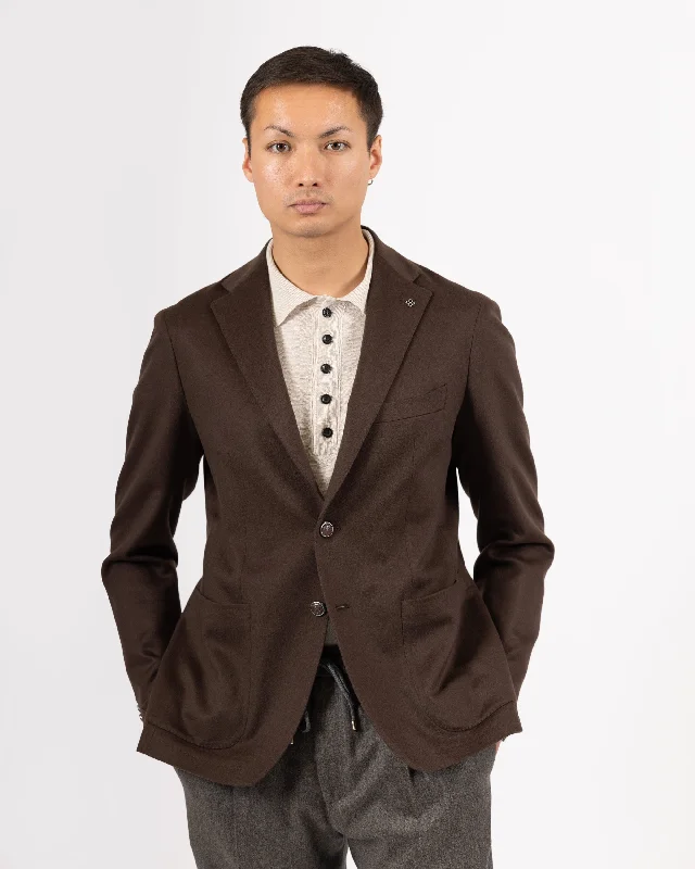 Flash sale: Men’s clothing essentials at irresistible prices!  Dakar Single-breasted Camel Hair Blazer - Coffee Brown