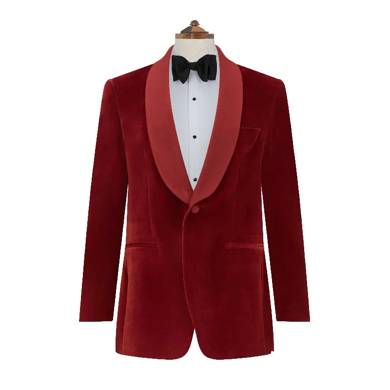 Get 20% off your first order of men’s fashion.  Devere Rust Velvet Formal Jacket