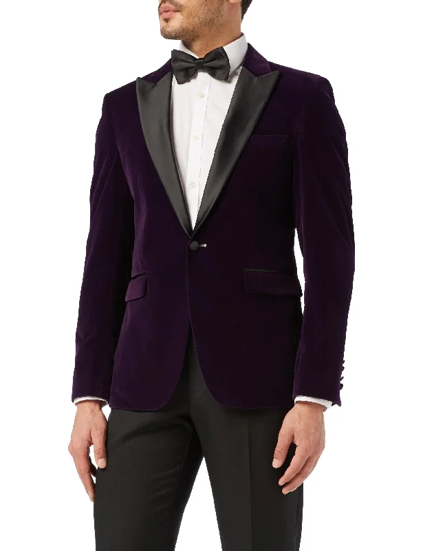 Shop now and save up to 40% on men’s wardrobe essentials. DINNER RICKY - Purple Soft Velvet Tuxedo Jacket Shop now and save up to 40% on men’s wardrobe essentials. DINNER RICKY - Purple Soft Velvet Tuxedo Jacket