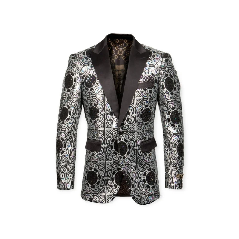 Shop men’s fashion at discount prices and save up to 70%!  EMPIRE: Sequin Blazer ME259H