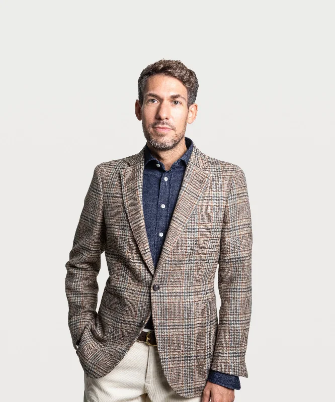 Limited-time promo – up to 70% off on men's essentials.  Glencheck Tweed Jacket