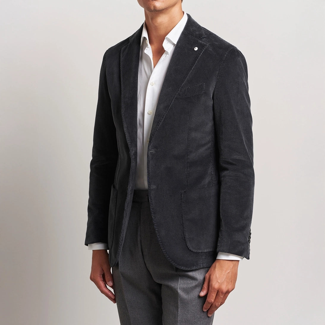Flash sale alert! Shop fashion-forward clothing at discounted prices. Graphite Cotton Corduroy Unconstructed Contemporary Sport Coat - L.B.M 1911 Flash sale alert! Shop fashion-forward clothing at discounted prices. Graphite Cotton Corduroy Unconstructed Contemporary Sport Coat - L.B.M 1911