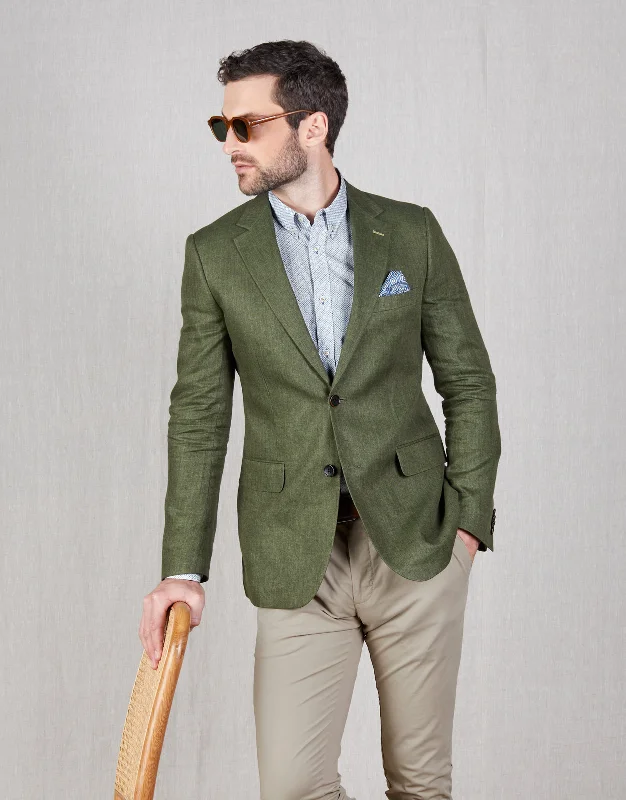 Shop men’s and women’s fashion at unbeatable prices today! Hawker Green Herringbone Linen Blazer Shop men’s and women’s fashion at unbeatable prices today! Hawker Green Herringbone Linen Blazer