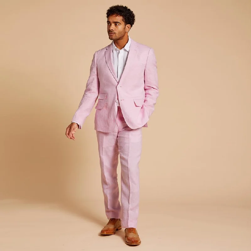 Flash discounts on men’s clothing – Don’t miss out!  Inserch SU880-06 linen Jacket Pink