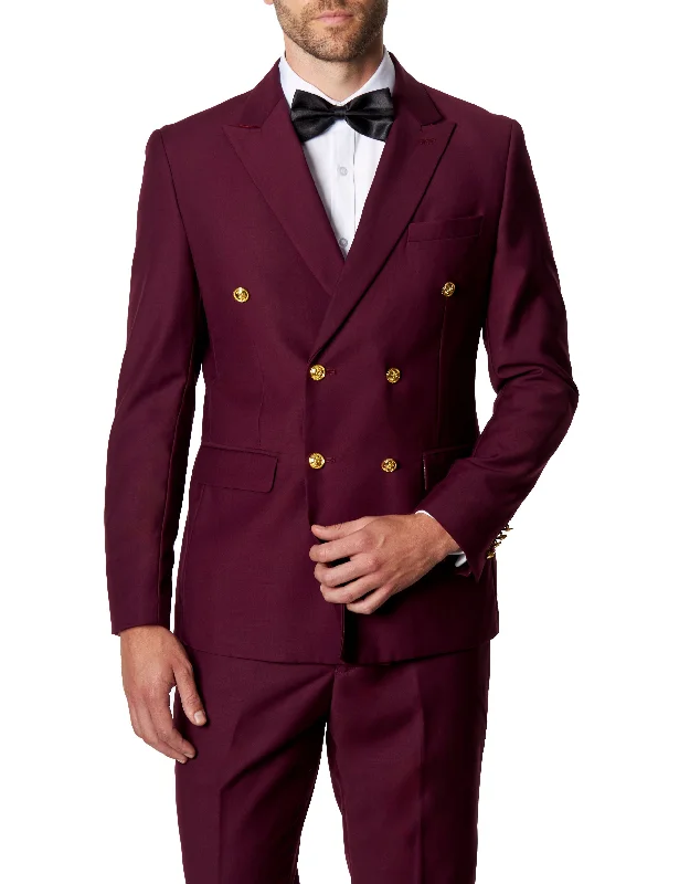 Get fresh fashion for less – Shop trendy clothing at discounted prices. MAROON DOUBLE BREASTED GOLD BUTTON JACKET Get fresh fashion for less – Shop trendy clothing at discounted prices. MAROON DOUBLE BREASTED GOLD BUTTON JACKET