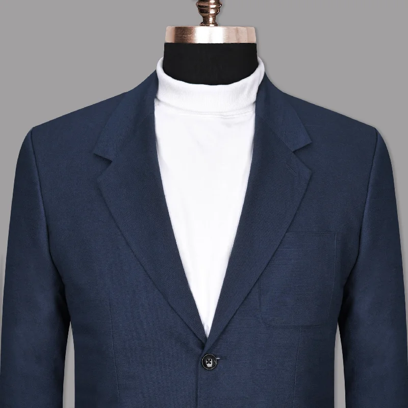 Don’t wait – Shop now for limited-time discounts on trendy clothing.  Martinique Blue Luxurious Linen Sports Blazer