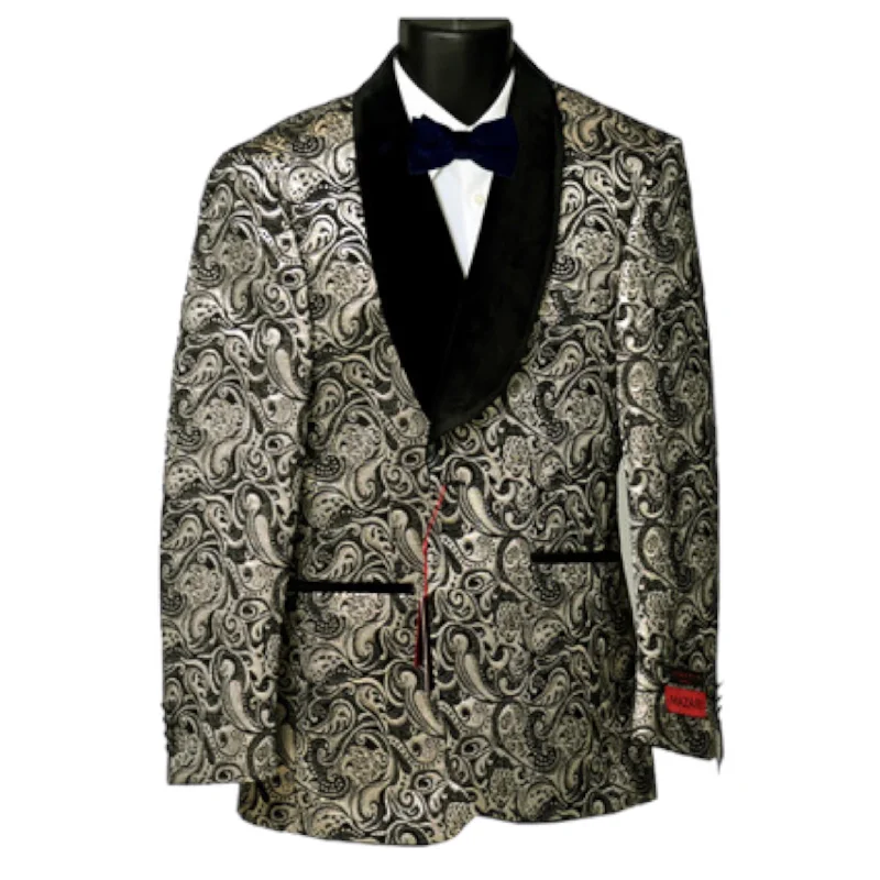 Shop seasonal clothing deals – Big savings on fashion essentials.  MAZARI: Paisley Blazer 9578