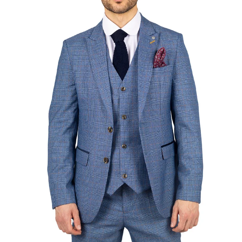 Exclusive online offer: Save 30% on all men's clothing. Men's Blazer Blue Checked Classic Sport Coat Plaid Tailored Fit Exclusive online offer: Save 30% on all men's clothing. Men's Blazer Blue Checked Classic Sport Coat Plaid Tailored Fit