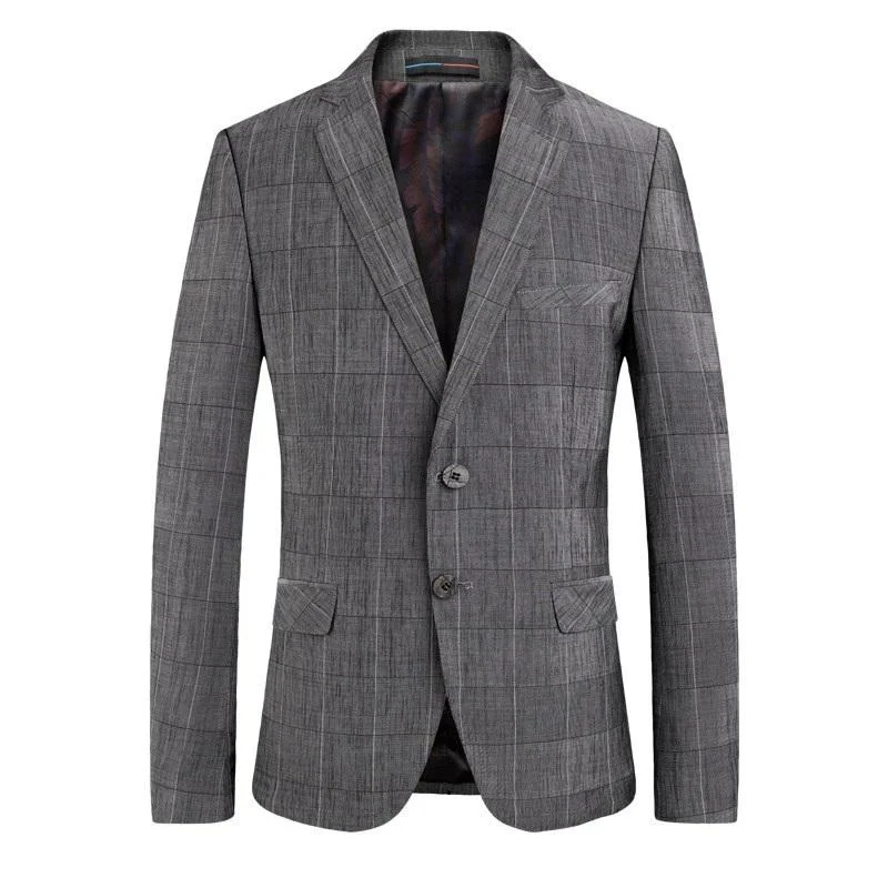 Shop stylish and affordable clothes –   Men's Premium Plaid Fitted Jacket
