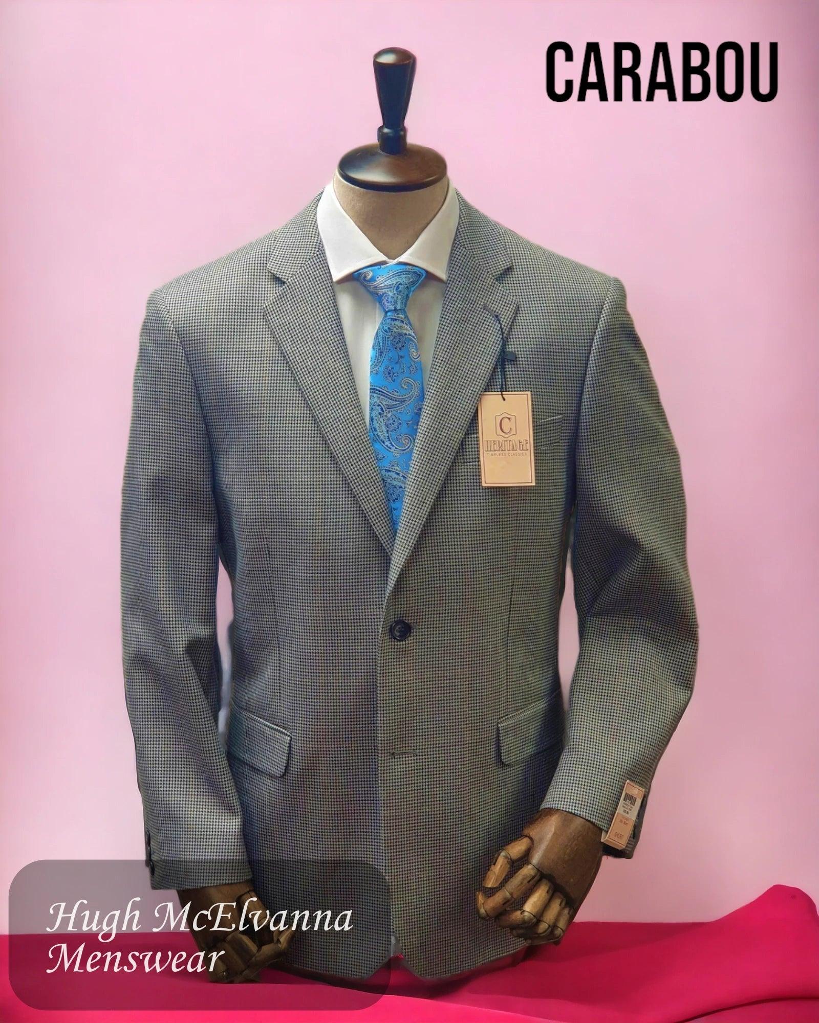Upgrade your wardrobe with stylish clothing at discounted prices.  Mens Grey Check Blazer by Carabou Style: Heritage