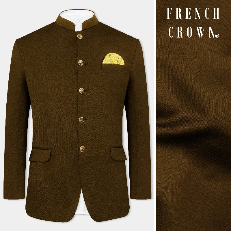 Save more with bundle deals on men’s fashion items. Metallic Bronze Brown Premium Cotton Bandhgala Stretchable Traveler Blazer Save more with bundle deals on men’s fashion items. Metallic Bronze Brown Premium Cotton Bandhgala Stretchable Traveler Blazer