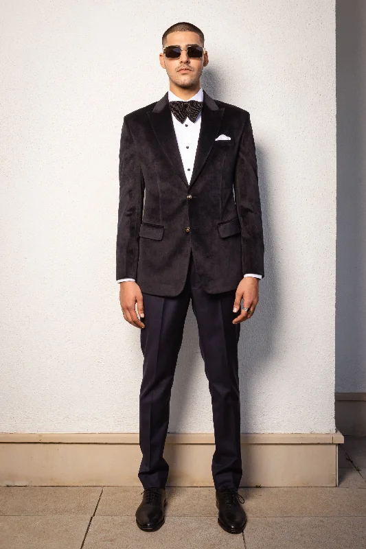 Shop our exclusive men’s fashion deals – limited time only!  Mid-Night Velvet Tuxedo Jacket