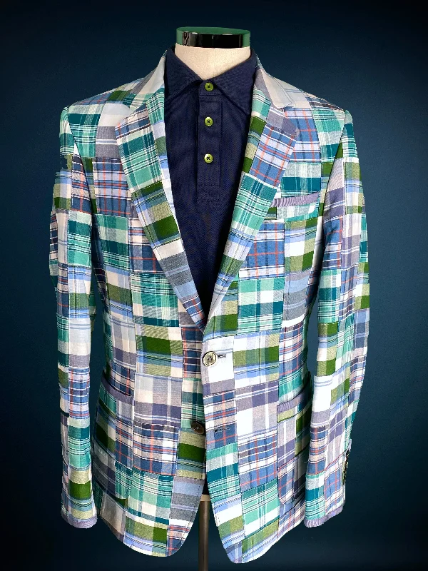 Best deals  fashion – Don’t miss the latest clothing discounts.  Nantucket MADRAS Patchwork Cotton Blazer.