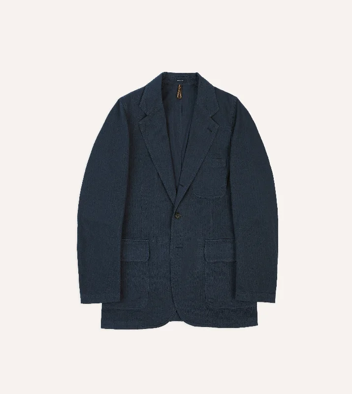 Last chance! Men’s clothing at unbeatable prices. Navy Herringbone Cotton Games Blazer Mk. I Last chance! Men’s clothing at unbeatable prices. Navy Herringbone Cotton Games Blazer Mk. I