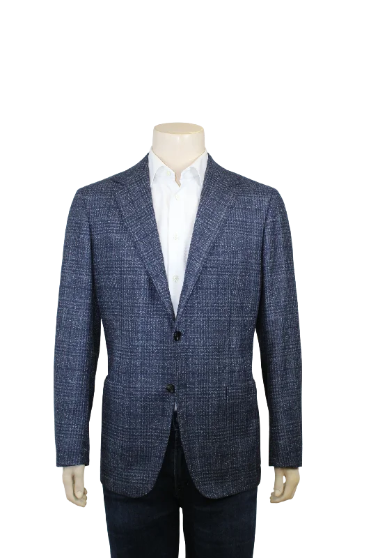 Shop smart, save big – men’s clothing sale on now!  Navy Plaid Sport Coat