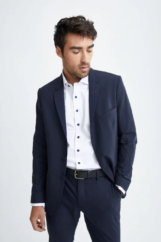 Exclusive online offer: Save 30% on all men's clothing. Navy Stretch Performance Blazer Exclusive online offer: Save 30% on all men's clothing. Navy Stretch Performance Blazer