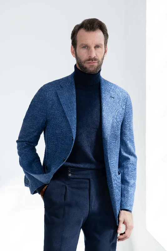 Shop the season’s best styles at discounted prices on men's clothing.  Ocean blue jacket "Neapolitan Capsule Collection" - Made in Italy