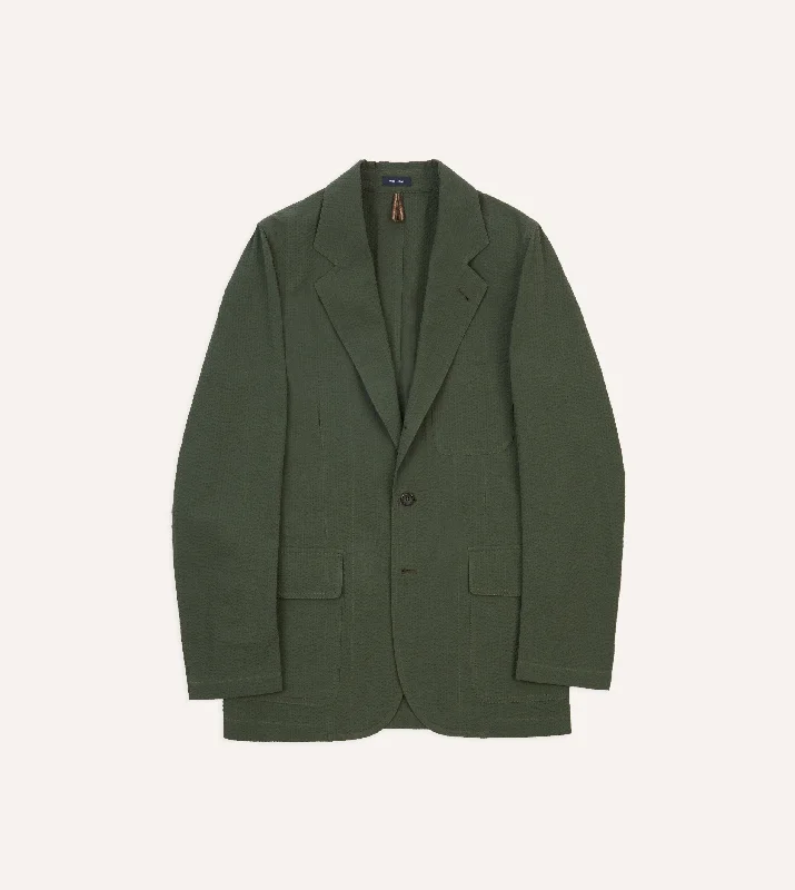 Shop clothing essentials at a fraction of the price – Olive Seersucker Games Blazer Mk. I Shop clothing essentials at a fraction of the price – Olive Seersucker Games Blazer Mk. I