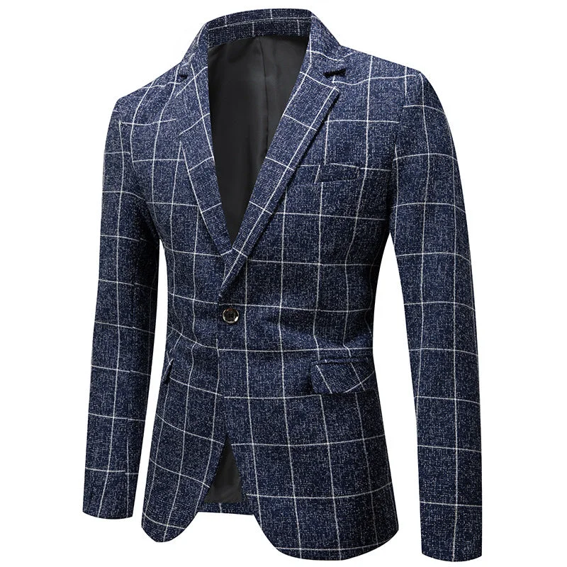 Update your look for less with men’s clothing on sale. Premium Fitted Thin Plaid Blazer- 2019 New Arrival Update your look for less with men’s clothing on sale. Premium Fitted Thin Plaid Blazer- 2019 New Arrival