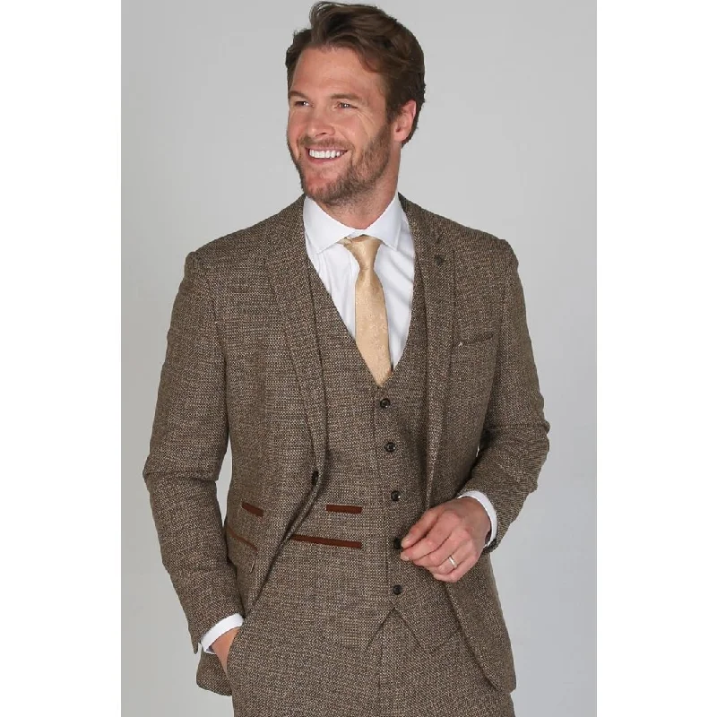 Shop smart, save big – men’s clothing sale on now!  Ralph - Men's Tweed Brown Blazer