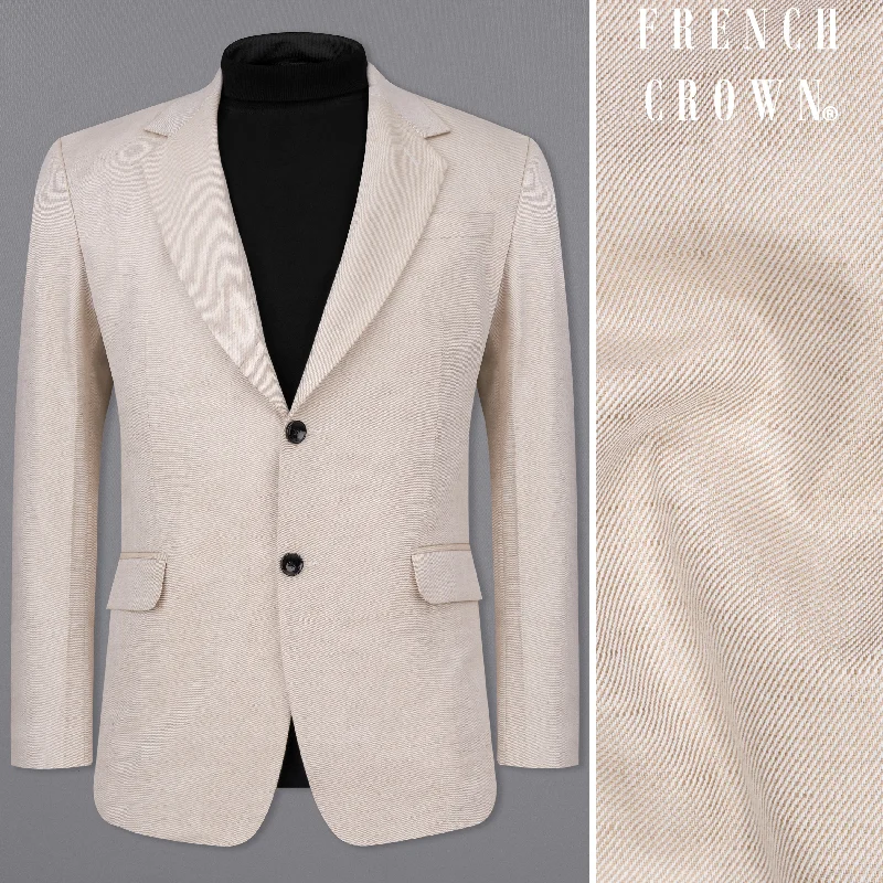 Shop the latest seasonal clothing sale – Big savings on stylish outfits.  Swirl Cream Luxurious Linen Blazer