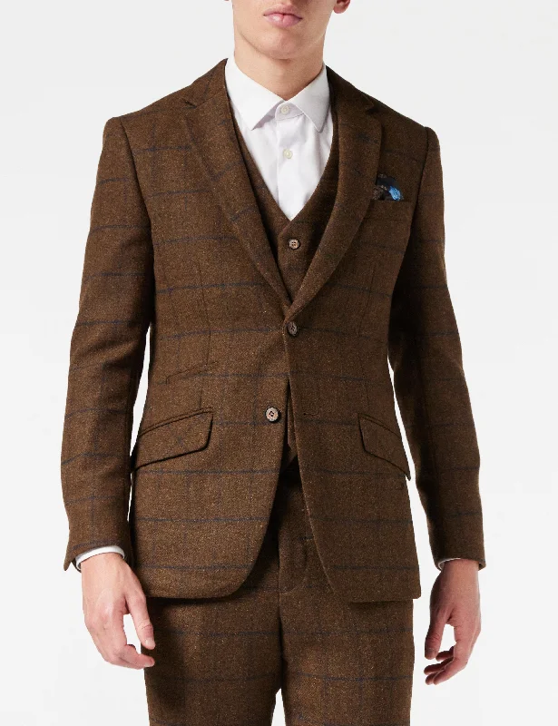 Exclusive online discounts – Shop clothing for every occasion! TAN TWEED NAVY CHECK JACKET Exclusive online discounts – Shop clothing for every occasion! TAN TWEED NAVY CHECK JACKET
