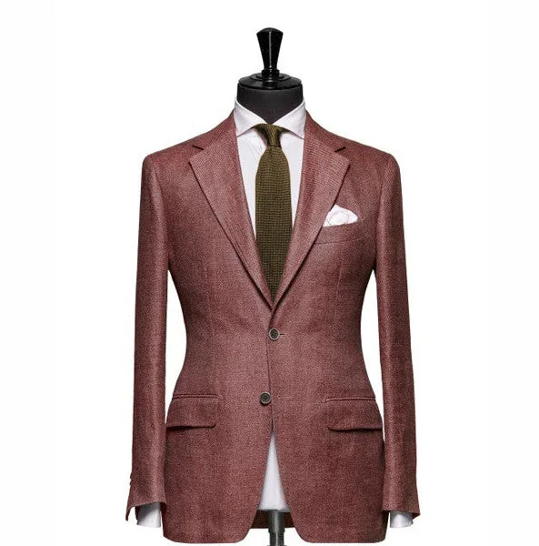 Check out the best prices on men's fashion basics – limited time offer.  "The Clover" Solid Red Blazer