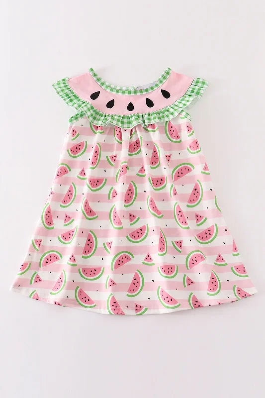 Watermelon embroidery dress