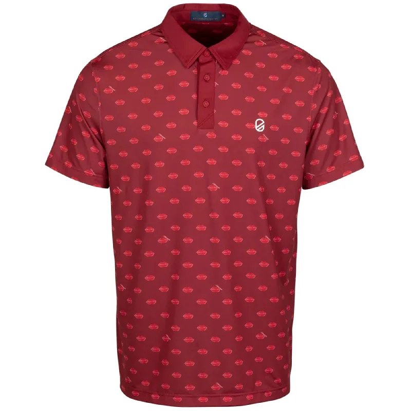 Big discounts on men’s wear – Shop now and save!  Bisou Polo Rhubarb - AW24