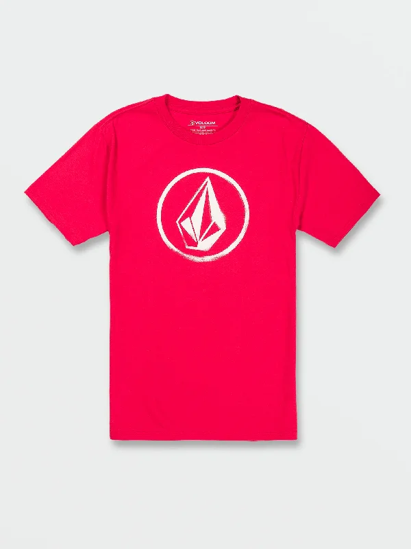 Refresh your wardrobe with the best deals on men's fashion.  Circle Stone Short Sleeve Tee - Ribbon Red