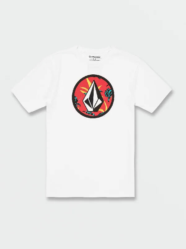 Limited-time promo – up to 70% off on men's essentials.  Circle Stone Short Sleeve Tee - White Combo
