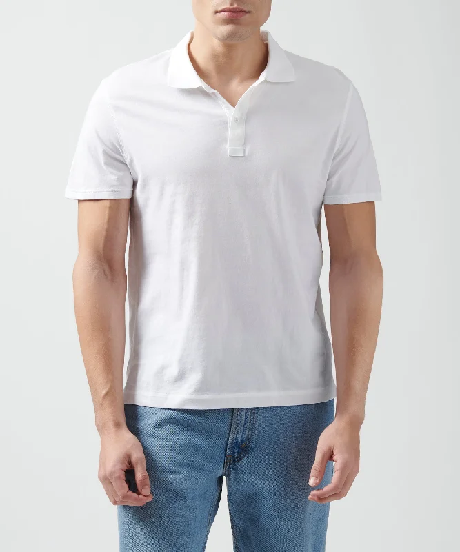  – Shop stylish items today!  Classic Jersey Polo - White