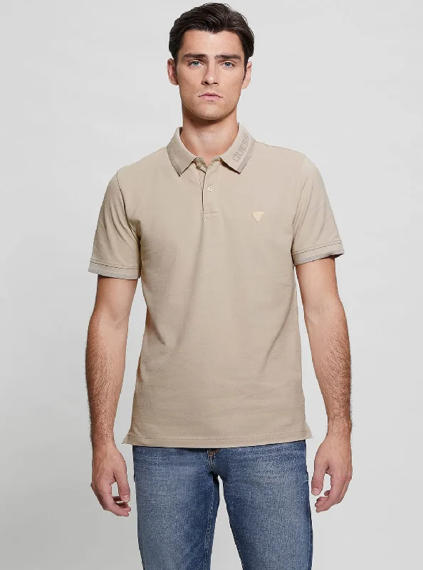 Shop the ultimate men’s clothing sale – incredible prices on your favorite styles.  Eco Beige Lyle Short Sleeve Polo T-Shirt