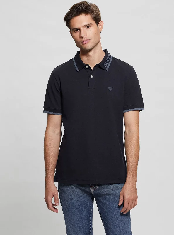 New season, new deals – shop men's clothing now!  Eco Navy Lyle Short Sleeve Polo T-Shirt