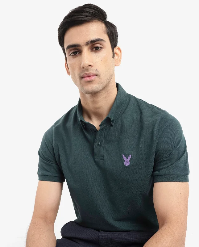 Shop seasonal clothing deals – Big savings on fashion essentials. Rare Rabbit Men's Face Dark Green Cotton Fabric Short Sleeves Button Down Collar Embroidered Logo Regular Fit Plain Polo T-Shirt Shop seasonal clothing deals – Big savings on fashion essentials. Rare Rabbit Men's Face Dark Green Cotton Fabric Short Sleeves Button Down Collar Embroidered Logo Regular Fit Plain Polo T-Shirt