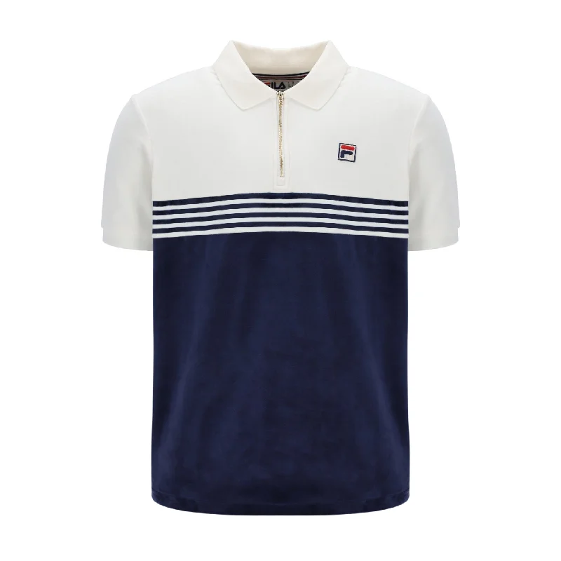 Massive markdowns on clothing items you love – Hurry before they’re gone! Fila Vintage Lennox Velour Polo Shirt Cream/Navy Massive markdowns on clothing items you love – Hurry before they’re gone! Fila Vintage Lennox Velour Polo Shirt Cream/Navy