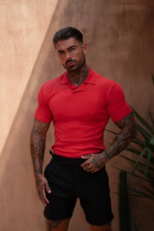 Affordable clothing for men and women – Shop today for big savings.  FS Classic Polo With Revere Collar Red - FSH1123