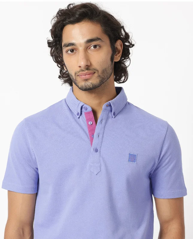 Look sharp without breaking the bank – men’s clothing sale now! Rare Rabbit Men's Herval Pastel Purple Cotton Fabric Collared Neck Half Sleeves Polo T-Shirt Look sharp without breaking the bank – men’s clothing sale now! Rare Rabbit Men's Herval Pastel Purple Cotton Fabric Collared Neck Half Sleeves Polo T-Shirt