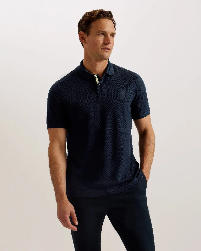 Flash sale alert! Shop fashion-forward clothing at discounted prices. Karty SS Branded Polo Shirt Navy Flash sale alert! Shop fashion-forward clothing at discounted prices. Karty SS Branded Polo Shirt Navy