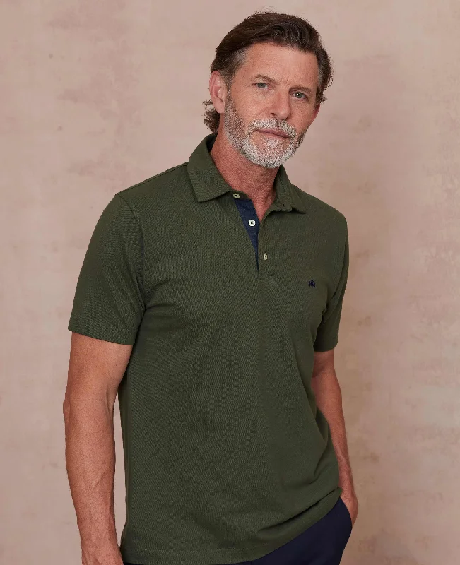 – Shop trendy clothing now.  Khaki Cotton Classic Fit Short Sleeve Polo Shirt