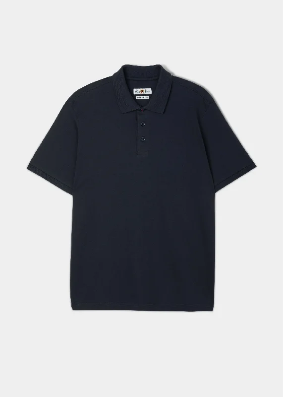 Seasonal sale  Lakeshore Pique Polo Shirt In Navy
